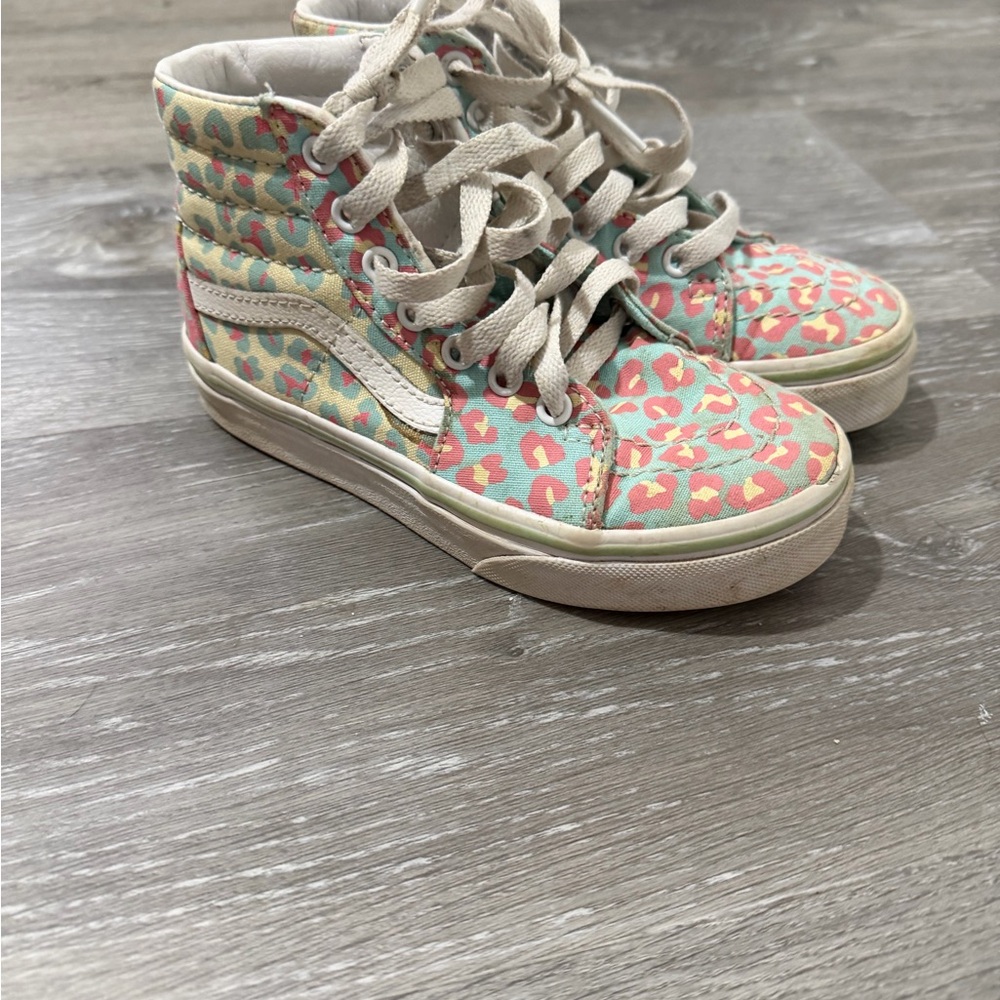 Vans Kids High-Top Sneakers - Pastel Leopard